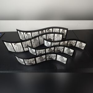 Black 35mm Film Strips Decorative Photo Display